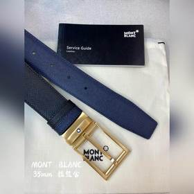 Montblanc, ширина 3,5 см, из кожи верхнего слоя, высококачественн