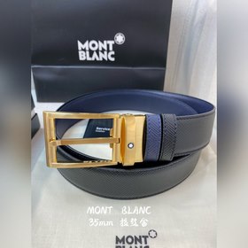 Montblanc, ширина 3,5 см, из кожи верхнего слоя, высококачественн