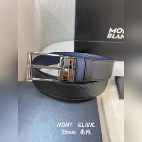 Montblanc, ширина 3,5 см, изготовлен из кожи верхнего слоя, с изы