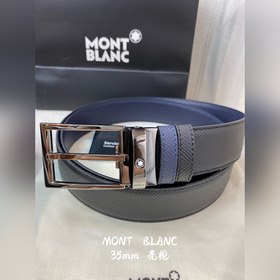 Montblanc, ширина 3,5 см, изготовлен из кожи верхнего слоя, с изы