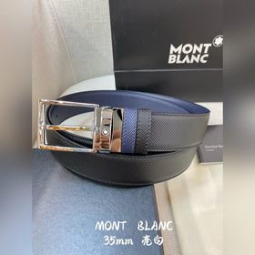 Montblanc, ширина 3,5 см, из кожи верхнего слоя, высококачественн