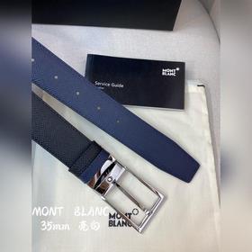 Montblanc, ширина 3,5 см, из кожи верхнего слоя, высококачественн