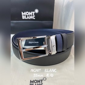 Montblanc, ширина 3,5 см, из кожи верхнего слоя, высококачественн