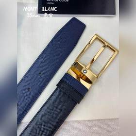 Montblanc, ширина 3,5 см, из кожи верхнего слоя, высококачественн