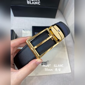 Montblanc, ширина 3,5 см, из кожи верхнего слоя, высококачественн