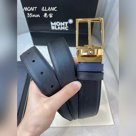 Montblanc, ширина 3,5 см, из кожи верхнего слоя, высококачественн