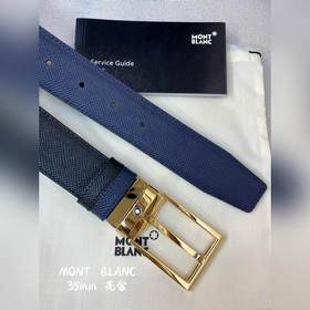 Montblanc, ширина 3,5 см, из кожи верхнего слоя, высококачественн