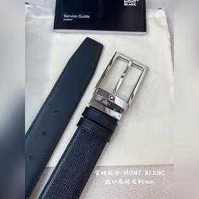 Montblanc, ширина 3,5 см, изготовлен из кожи верхнего слоя, с изя