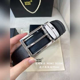 Montblanc, ширина 3,5 см, изготовлен из кожи верхнего слоя, с изя