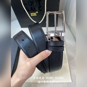 Montblanc, ширина 3,5 см, изготовлен из кожи верхнего слоя, с изя
