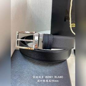 Montblanc, ширина 3,5 см, изготовлен из кожи верхнего слоя, с изя
