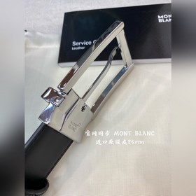 Montblanc, ширина 3,5 см, изготовлен из кожи верхнего слоя, с изя
