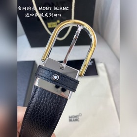 Montblanc, ширина 3,5 см, из кожи верхнего слоя, высококачественн