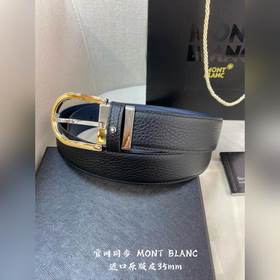 Montblanc, ширина 3,5 см, из кожи верхнего слоя, высококачественн