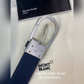 Montblanc, ширина 3,5 см, из кожи верхнего слоя, высококачественн