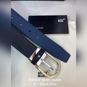 Montblanc, ширина 3,5 см, из кожи верхнего слоя, высококачественн