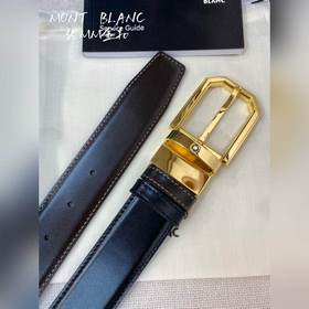 Montblanc, ширина 3,5 см, из кожи верхнего слоя, высококачественн