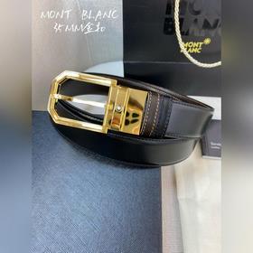 Montblanc, ширина 3,5 см, из кожи верхнего слоя, высококачественн