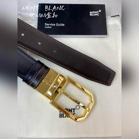 Montblanc, ширина 3,5 см, из кожи верхнего слоя, высококачественн