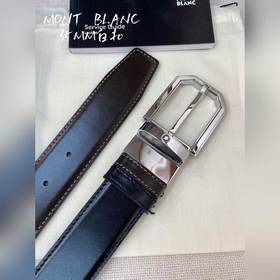 Montblanc, ширина 3,5 см, из кожи верхнего слоя, высококачественн