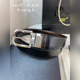 Montblanc, ширина 3,5 см, из кожи верхнего слоя, высококачественн