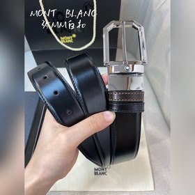 Montblanc, ширина 3,5 см, из кожи верхнего слоя, высококачественн