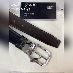 Montblanc, ширина 3,5 см, из кожи верхнего слоя, высококачественн