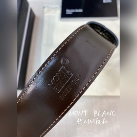 Montblanc, ширина 3,5 см, из кожи верхнего слоя, высококачественн