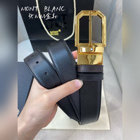 Montblanc, ширина 3,5 см, изготовлен из кожи верхнего слоя, с выс