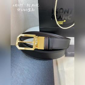 Montblanc, ширина 3,5 см, изготовлен из кожи верхнего слоя, с выс