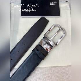 Montblanc, ширина 3,5 см, изготовлен из кожи верхнего слоя, с выс