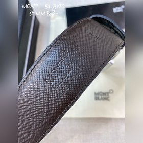 Montblanc, ширина 3,5 см, изготовлен из кожи верхнего слоя, с выс