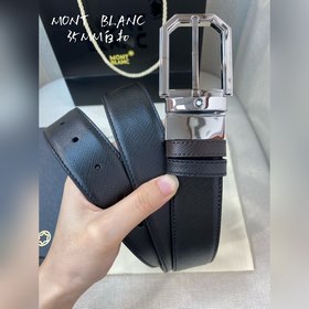Montblanc, ширина 3,5 см, изготовлен из кожи верхнего слоя, с выс