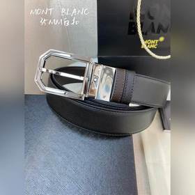 Montblanc, ширина 3,5 см, изготовлен из кожи верхнего слоя, с выс