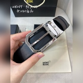Montblanc, ширина 3,5 см, изготовлен из кожи верхнего слоя, с выс
