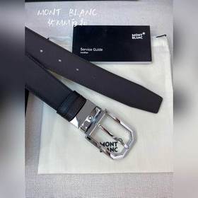 Montblanc, ширина 3,5 см, изготовлен из кожи верхнего слоя, с выс