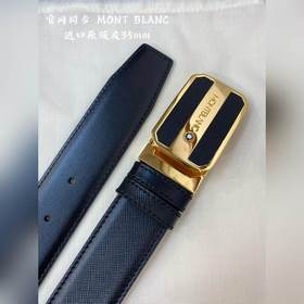 Montblanc, ширина 3,5 см, из кожи верхнего слоя, высококачественн
