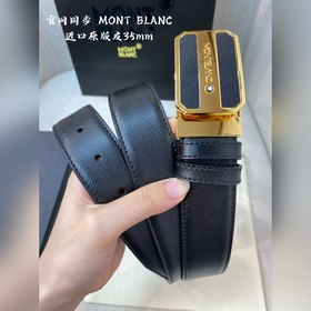 Montblanc, ширина 3,5 см, из кожи верхнего слоя, высококачественн
