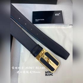 Montblanc, ширина 3,5 см, из кожи верхнего слоя, высококачественн