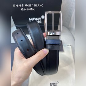 Montblanc, ширина 3,0 см, из кожи верхнего слоя, высококачественн