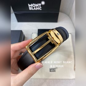 Montblanc, ширина 3,0 см, из кожи верхнего слоя, высококачественн