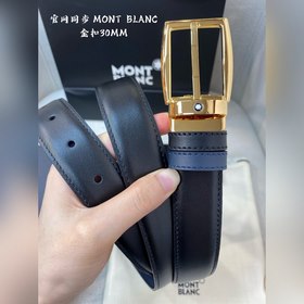 Montblanc, ширина 3,0 см, из кожи верхнего слоя, высококачественн