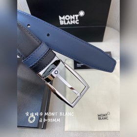Montblanc, ширина 3,0 см, из кожи верхнего слоя, высококачественн