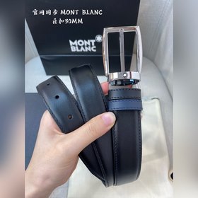 Montblanc, ширина 3,0 см, из кожи верхнего слоя, высококачественн