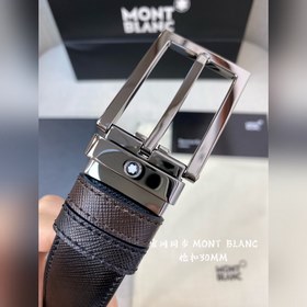 Montblanc, ширина 3,0 см, из кожи верхнего слоя, высококачественн