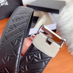 Montblanc 3,5 ширина, двусторонняя кожа, автоматическая стальная 