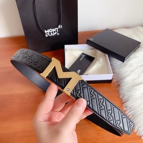 Montblanc 3,5 ширина, двусторонняя кожа, автоматическая стальная