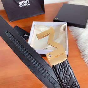 Montblanc 3,5 ширина, двусторонняя кожа, автоматическая стальная 