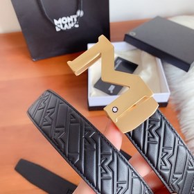 Montblanc 3,5 ширина, двусторонняя кожа, автоматическая стальная 
