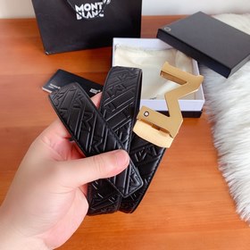 Montblanc 3,5 ширина, двусторонняя кожа, автоматическая стальная 